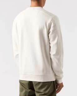 Weekend Offender Adiel Mesh Pocket Sweatshirt Winter White -Fashion sportswear SWAW2316 ADIEL WINTER WHITE 0714 MODEL