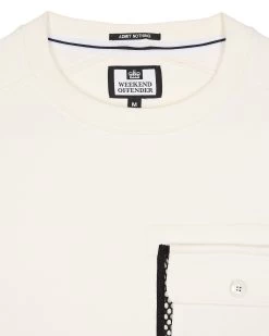 Weekend Offender Adiel Mesh Pocket Sweatshirt Winter White -Fashion sportswear SWAW2316 ADIEL WINTER WHITE 4051