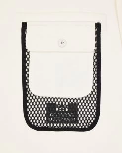 Weekend Offender Adiel Mesh Pocket Sweatshirt Winter White -Fashion sportswear SWAW2316 ADIEL WINTER WHITE 4053