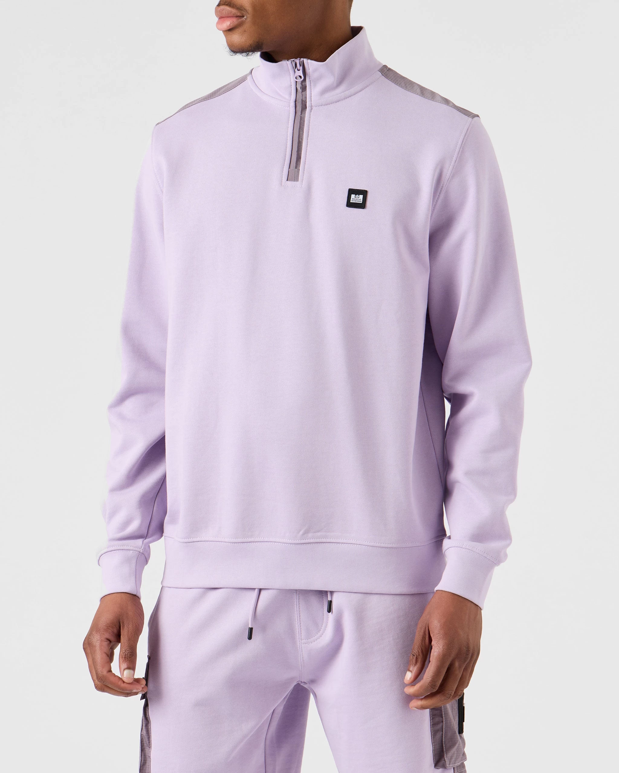 Weekend Offender Andrade Quarter Zip Sweatshirt Wisteria 3 Weekend Offender Andrade Quarter Zip Sweatshirt Wisteria - Image 3