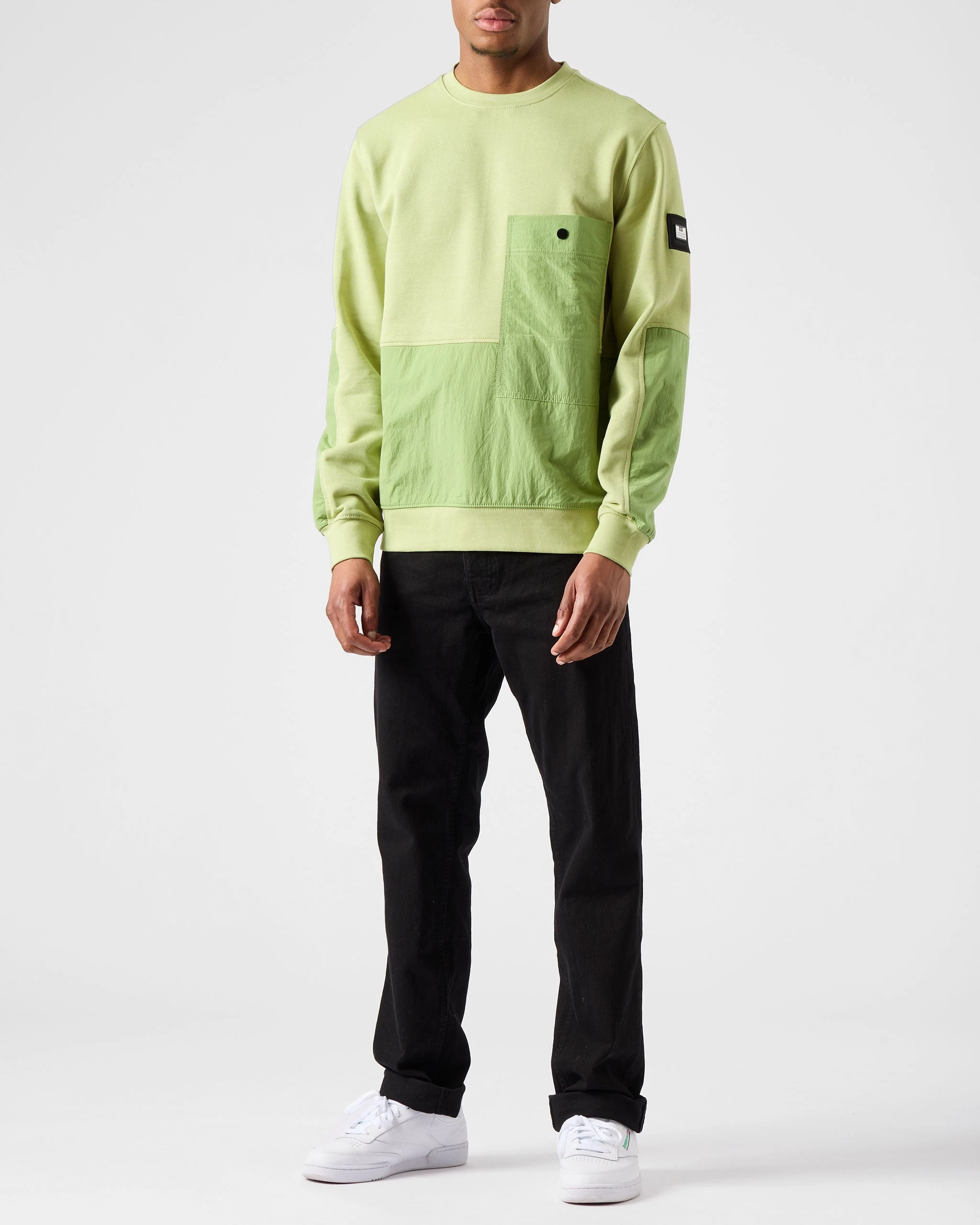 Weekend Offender Sirenko Pocket Sweatshirt Fern Moss 4 Weekend Offender Sirenko Pocket Sweatshirt Fern Moss - Image 4