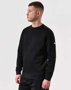 Weekend Offender F Bomb Sweatshirt Black -Fashion sportswear SWSS2401 FBOMB BLACK 6448 MODEL