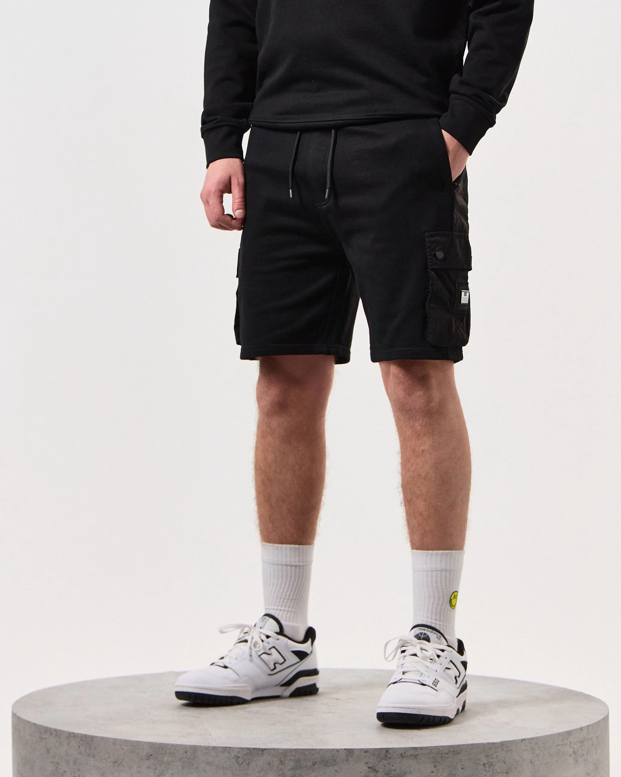 Weekend Offender Pink Sands Jogger Shorts Black 3 Weekend Offender Pink Sands Jogger Shorts Black - Image 3