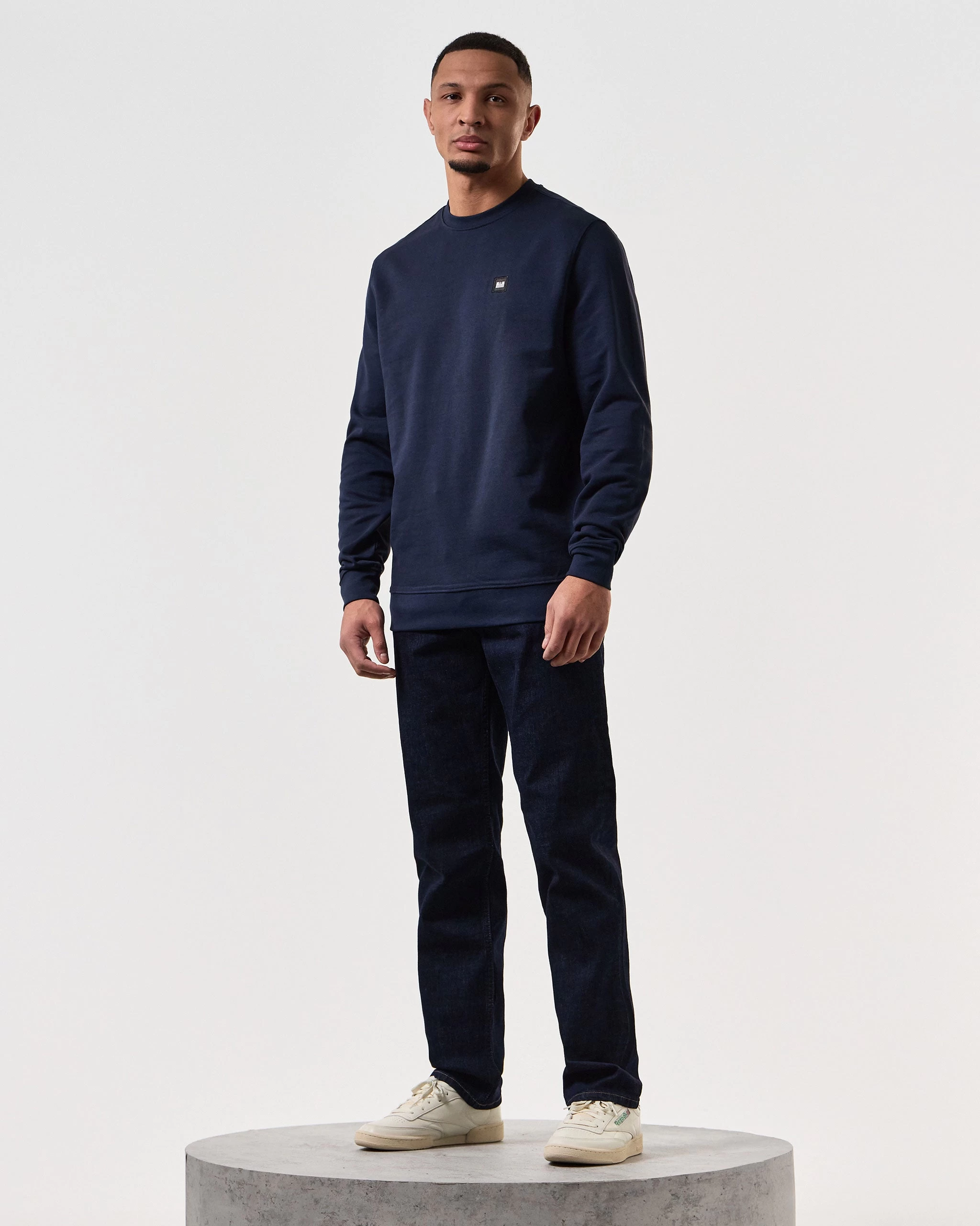 Weekend Offender Ferrer Sweatshirt Navy 2 Weekend Offender Ferrer Sweatshirt Navy - Image 2