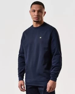 Weekend Offender Ferrer Sweatshirt Navy 8 Weekend Offender Ferrer Sweatshirt Navy -Fashion sportswear SWSS2402 FERRER NAVY 7549