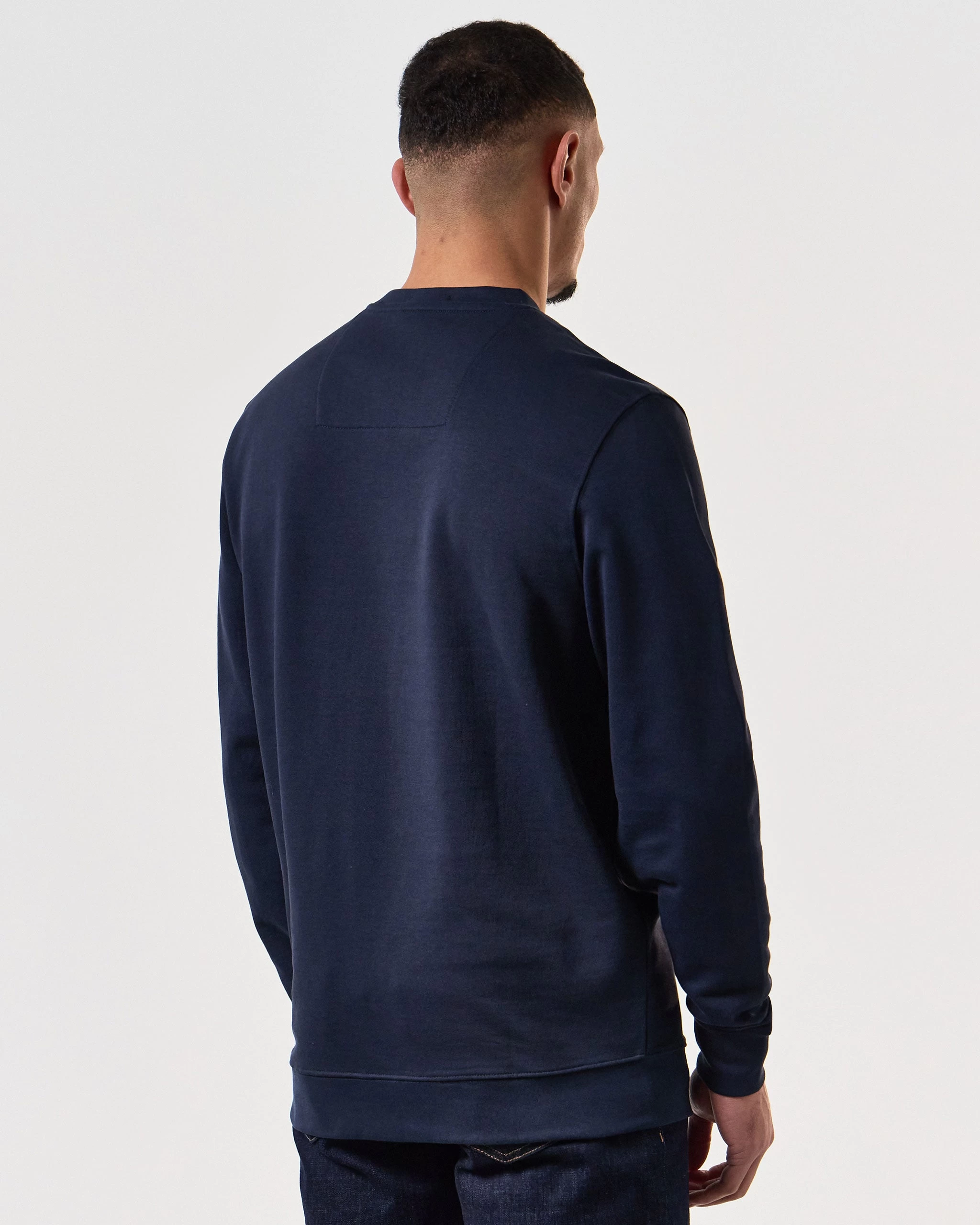 Weekend Offender Ferrer Sweatshirt Navy 4 Weekend Offender Ferrer Sweatshirt Navy - Image 4