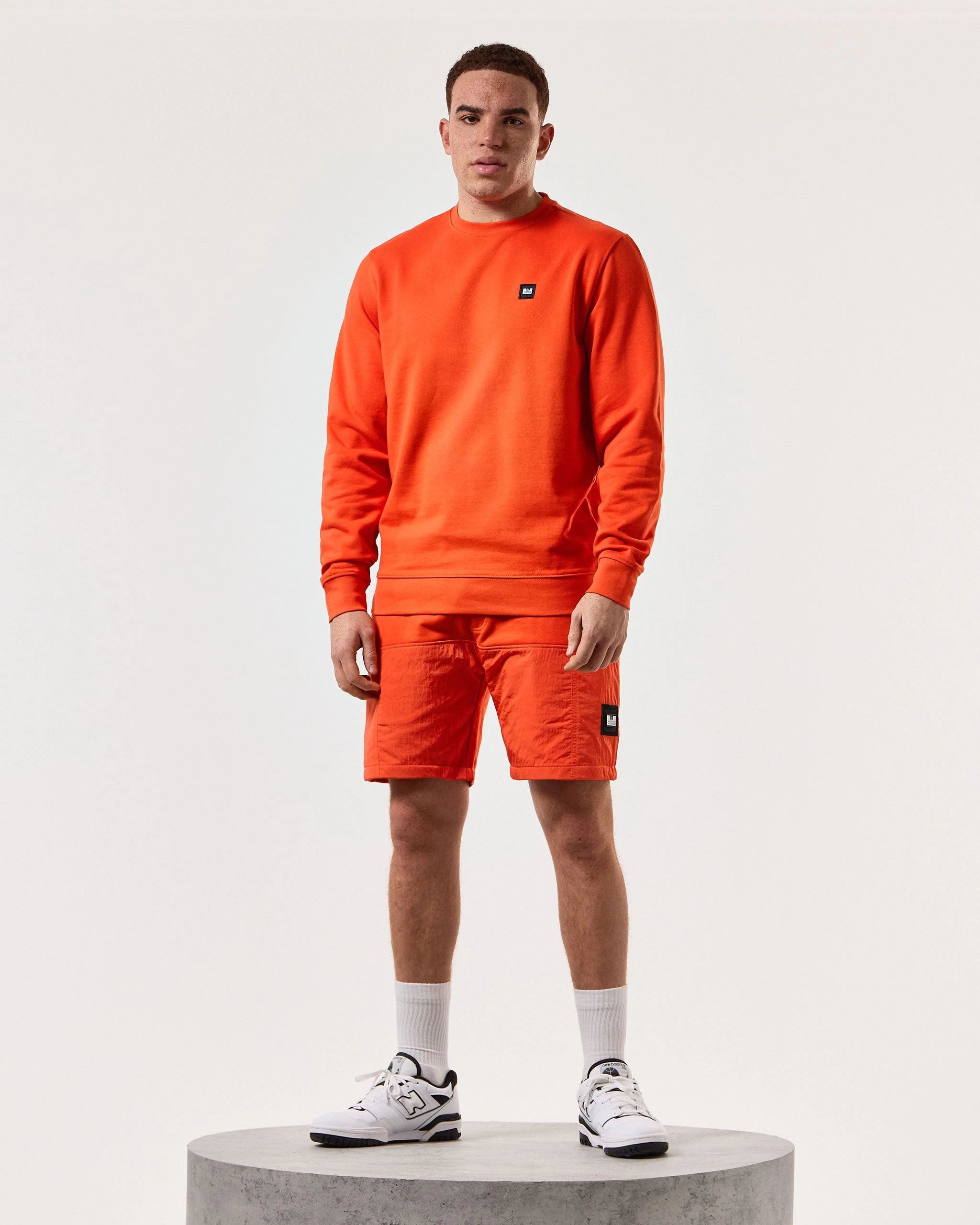 Weekend Offender Ferrer Sweatshirt Pure Orange 2 Weekend Offender Ferrer Sweatshirt Pure Orange - Image 2