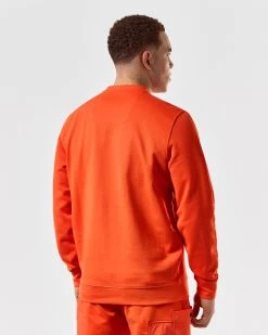 Weekend Offender Ferrer Sweatshirt Pure Orange 9 Weekend Offender Ferrer Sweatshirt Pure Orange -Fashion sportswear SWSS2402 FERRER PURE ORANGE 5363 MODEL