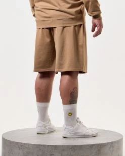 Weekend Offender Lerena Jogger Shorts Cognac Brown - Plus Size -Fashion sportswear SWSS2404X VEGA COGNAC 8062 PLUS