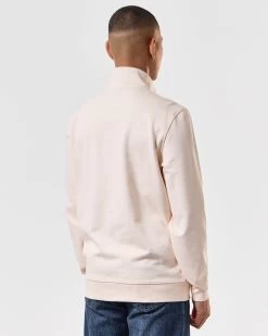 Weekend Offender Matisa Quarter Zip Sweatshirt Alabaster -Fashion sportswear SWSS2405 MATISA ALABASTER 4556 MODEL
