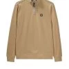 Weekend Offender Matisa Quarter Zip Sweatshirt Cognac Brown