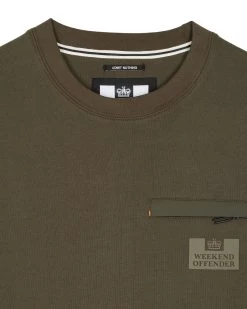 Weekend Offender Paraiso Sweatshirt Castle Green -Fashion sportswear SWSS2409 PARAISO CASTLE GREEN 2691