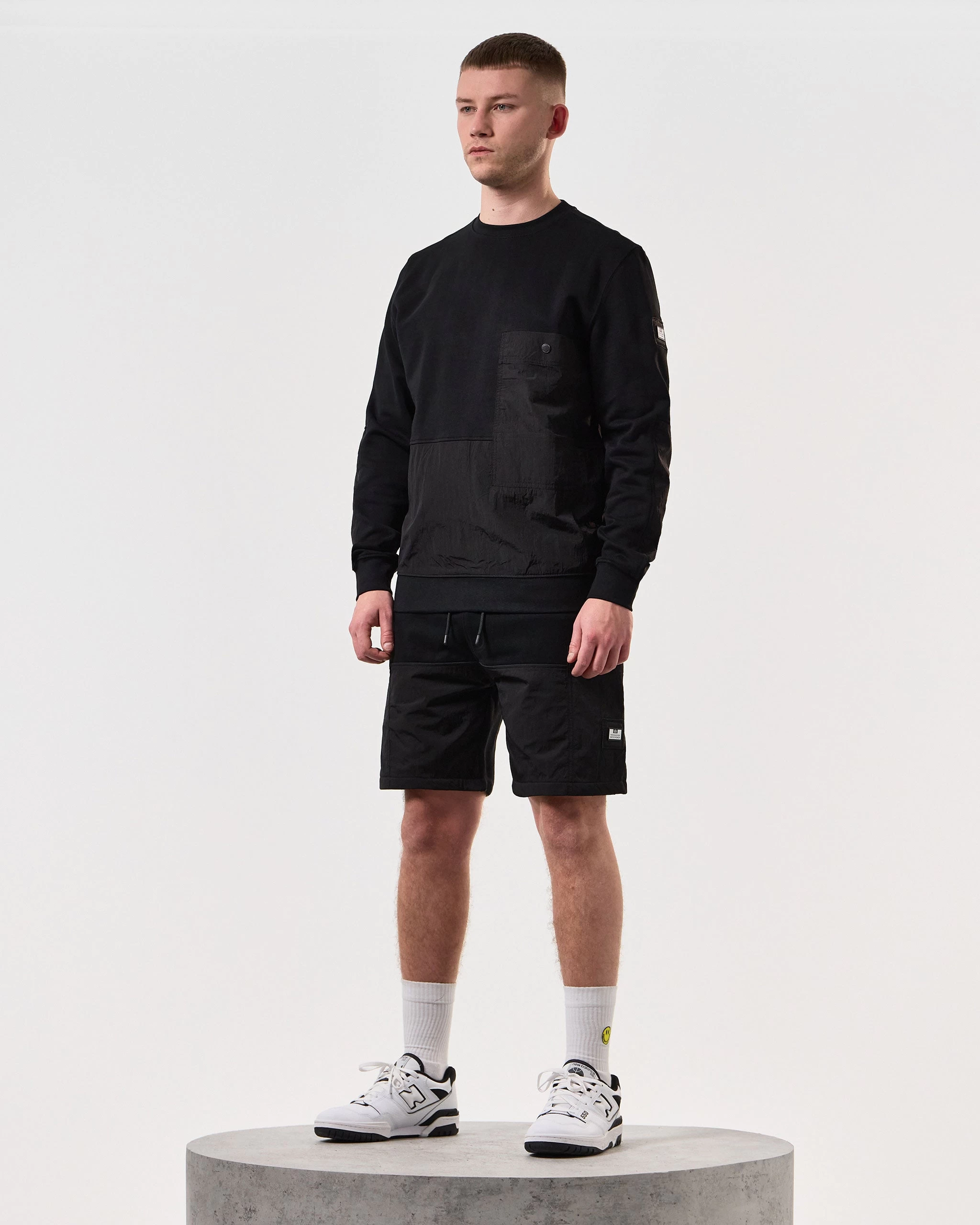 Weekend Offender Azeez Parachute Pocket Shorts Black 2 Weekend Offender Azeez Parachute Pocket Shorts Black - Image 2