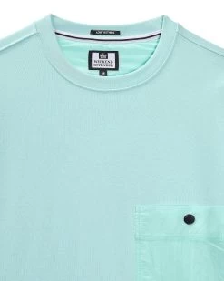 Weekend Offender Sirenko Pocket Sweatshirt Celeste Green -Fashion sportswear SWSS2410 SIRENKO CELESTE 11325
