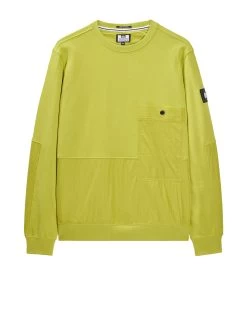 Weekend Offender Sirenko Pocket Sweatshirt Limeish Green
