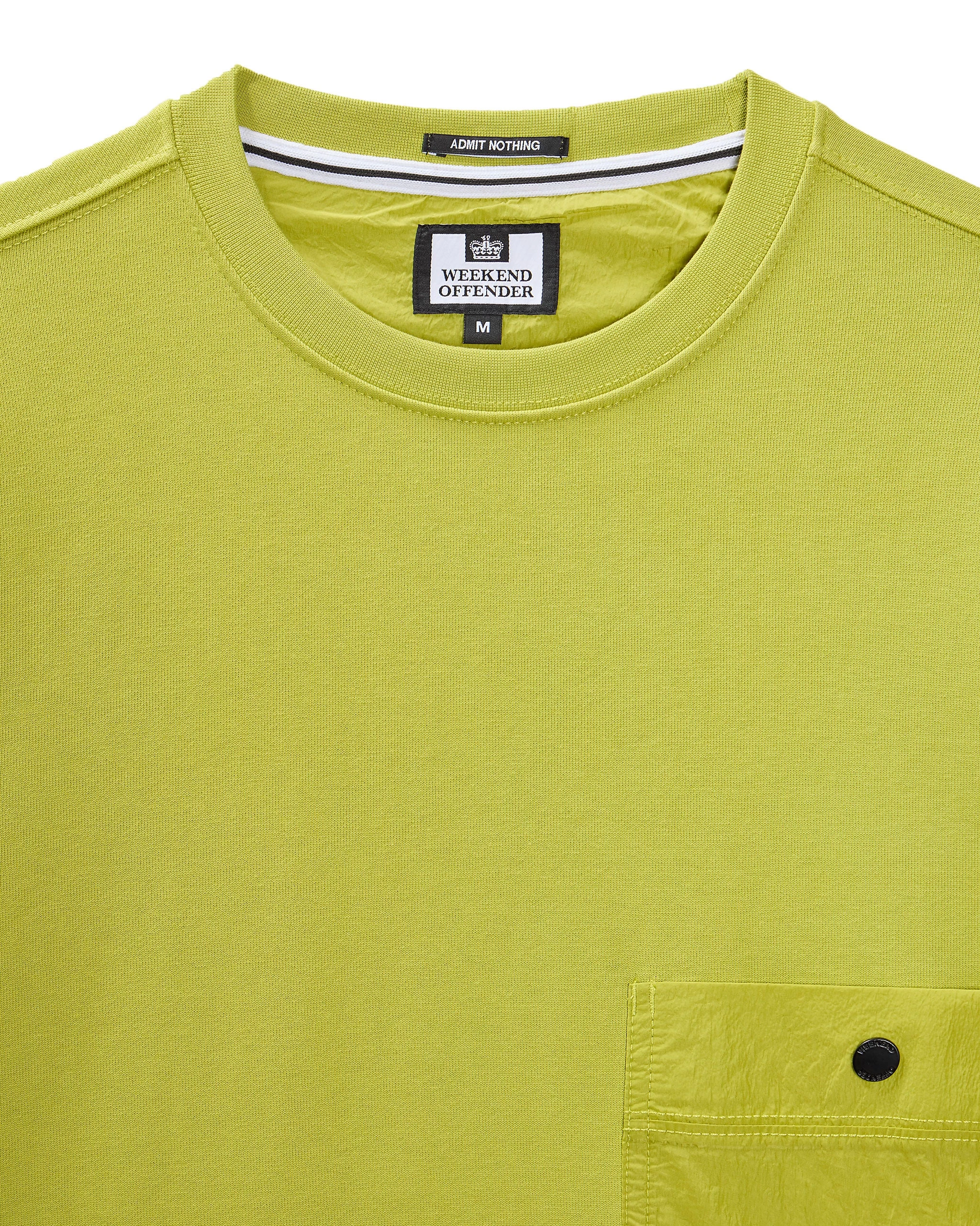 Weekend Offender Sirenko Pocket Sweatshirt Limeish Green 6 Weekend Offender Sirenko Pocket Sweatshirt Limeish Green - Image 6