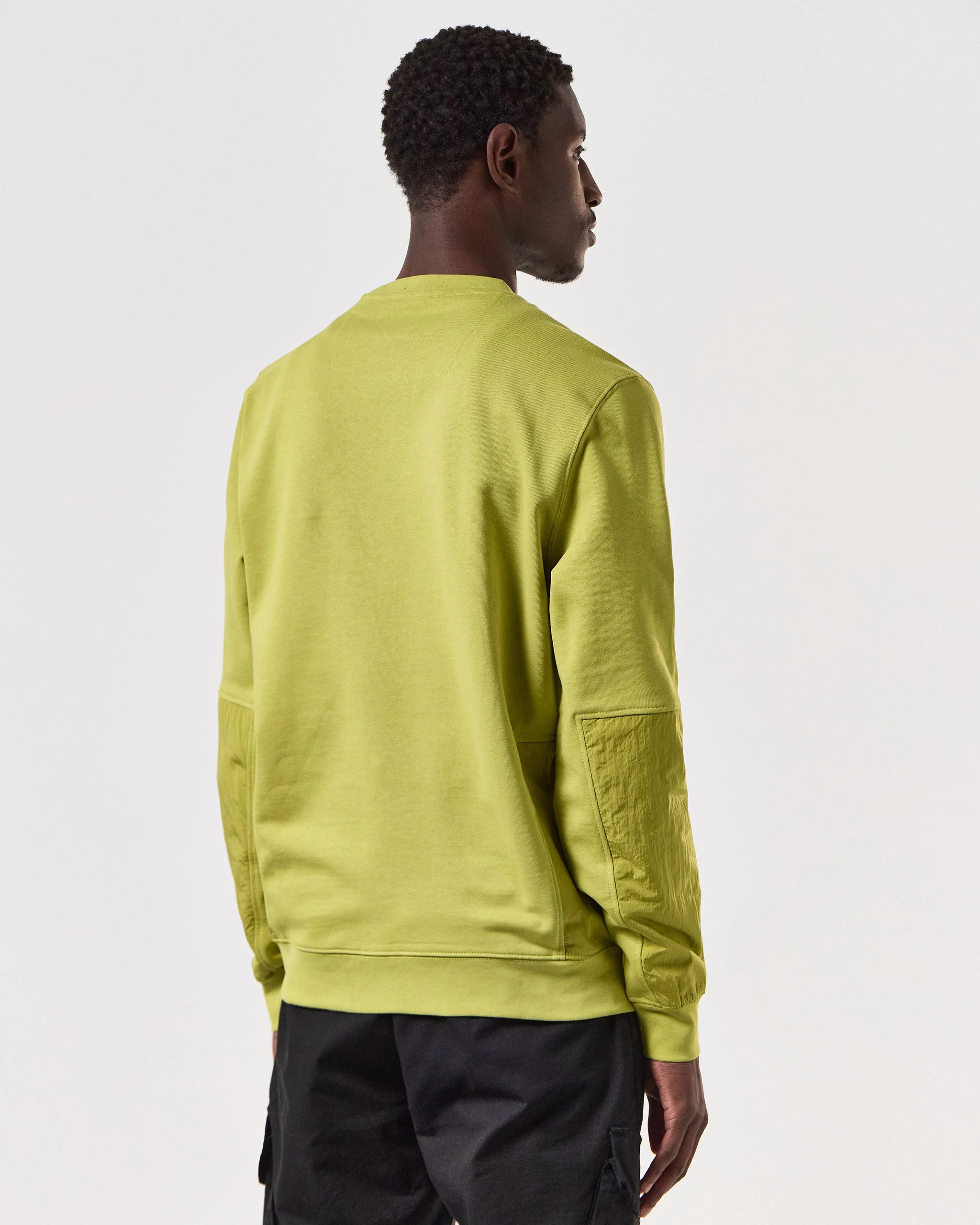 Weekend Offender Sirenko Pocket Sweatshirt Limeish Green 4 Weekend Offender Sirenko Pocket Sweatshirt Limeish Green - Image 4