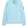 Weekend Offender Kraviz Quarter Zip Sweatshirt Saltwater Blue