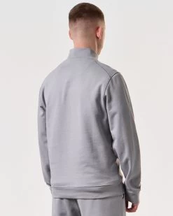 Weekend Offender Kraviz Quarter Zip Sweatshirt Smokey Grey 10 Weekend Offender Kraviz Quarter Zip Sweatshirt Smokey Grey -Fashion sportswear SWSS2411 KRAVIZ SMOKEY 6005 MODEL