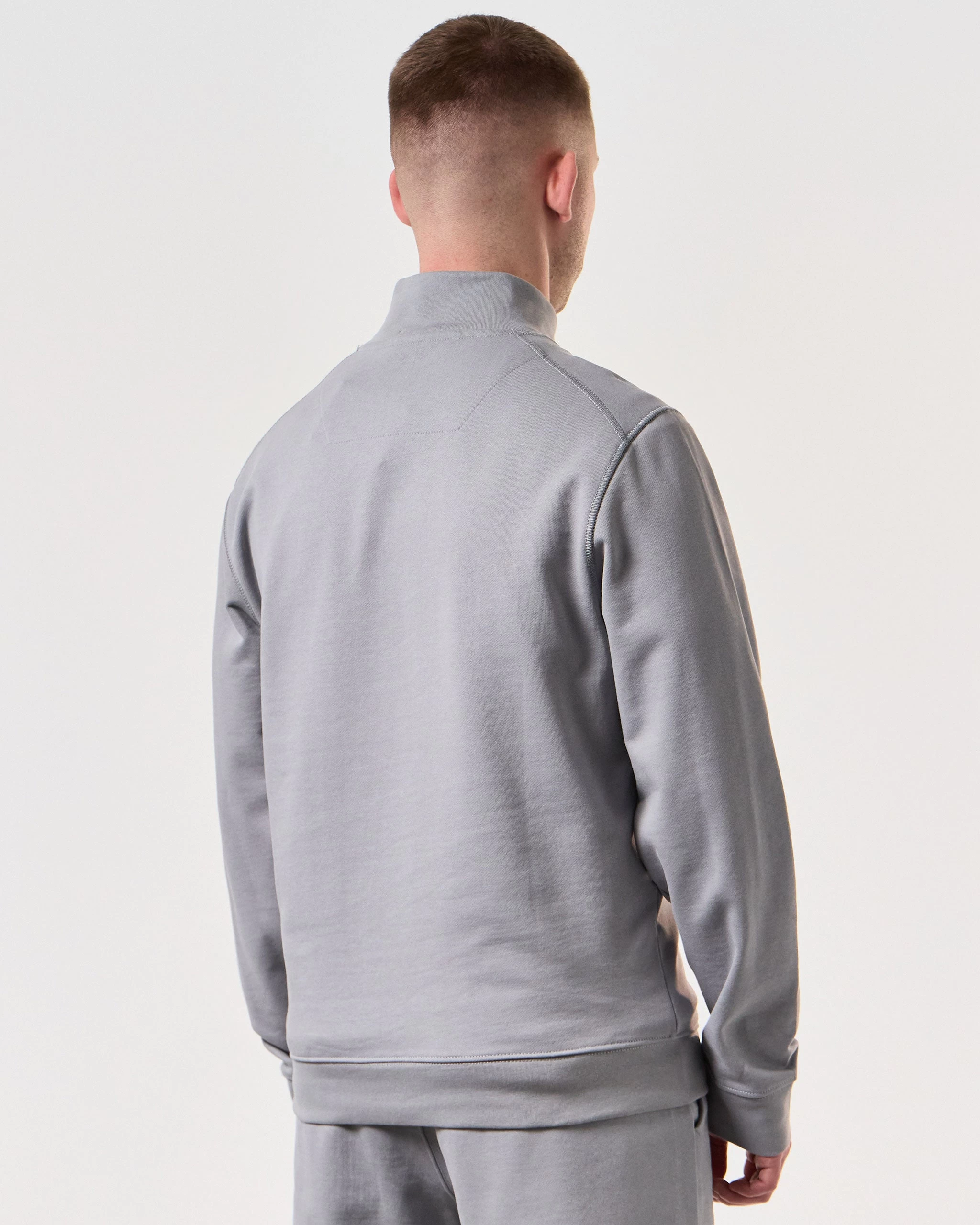 Weekend Offender Kraviz Quarter Zip Sweatshirt Smokey Grey 4 Weekend Offender Kraviz Quarter Zip Sweatshirt Smokey Grey - Image 4