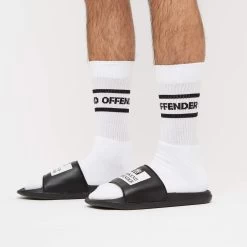 Weekend Offender La Piscine Sliders Black -Fashion sportswear Socks WO Model 3