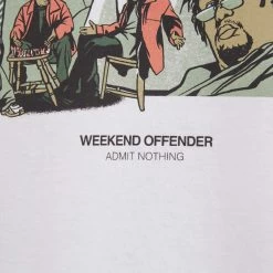 Weekend Offender Wire Graphic T-Shirt White -Fashion sportswear THE WIRE TEE WHITE DETAIL 1