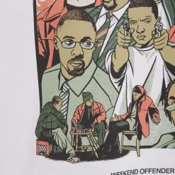 Weekend Offender Wire Graphic T-Shirt White -Fashion sportswear THE WIRE TEE WHITE DETAIL 2