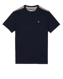 Weekend Offender Diaz T-Shirt SS23 Navy/House Check
