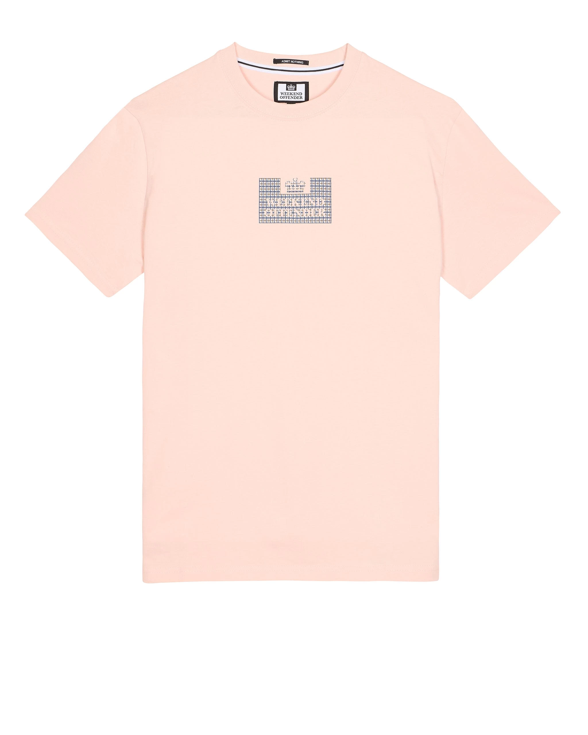 Weekend Offender Dygas T-Shirt Peachy/House Check 1 Weekend Offender Dygas T-Shirt Peachy/House Check