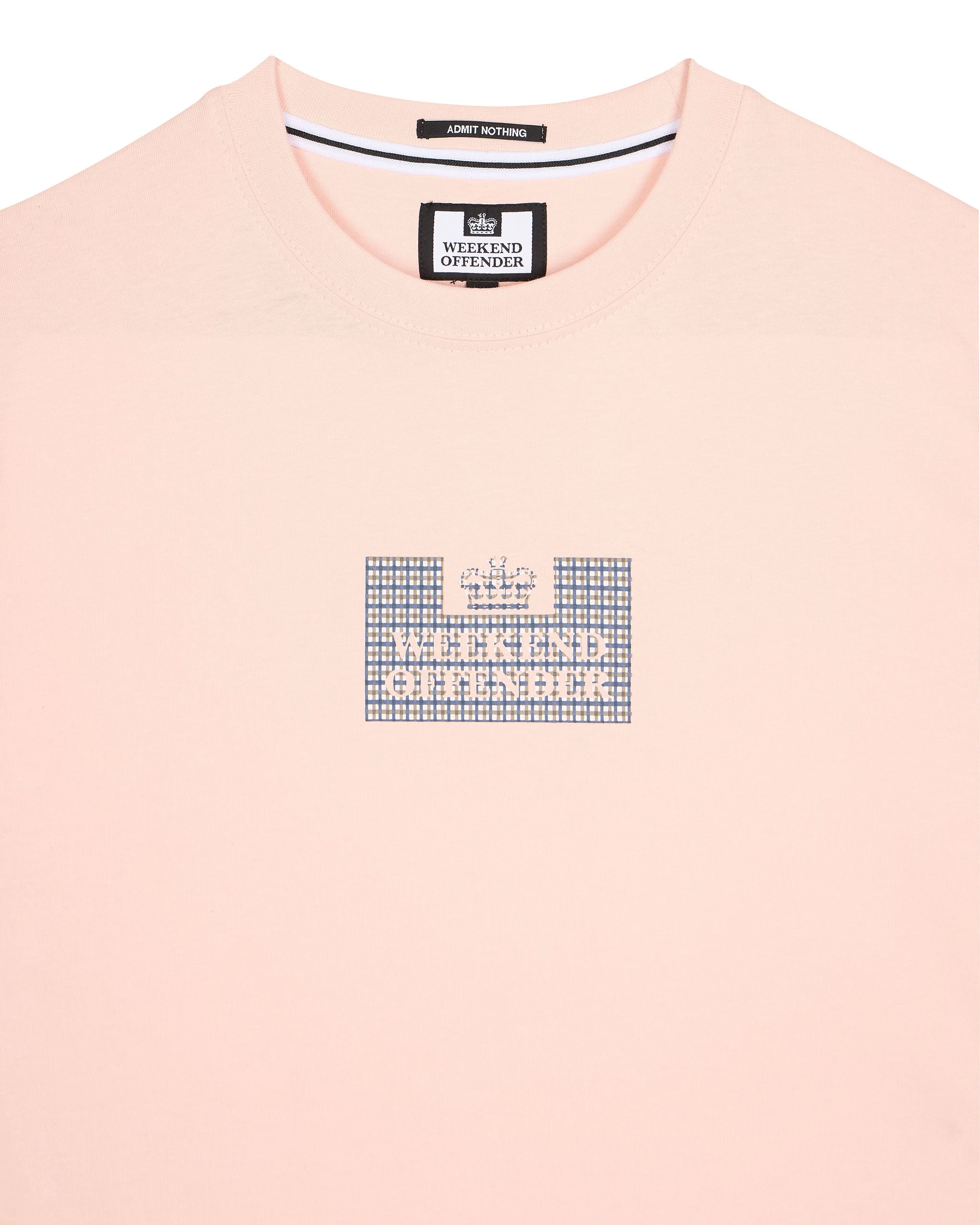 Weekend Offender Dygas T-Shirt Peachy/House Check 5 Weekend Offender Dygas T-Shirt Peachy/House Check - Image 5