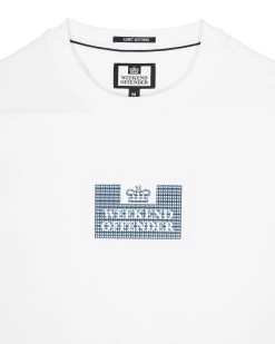 Weekend Offender Dygas T-Shirt White/Blue House Check -Fashion sportswear TSAW23 03 DYGAS WHITE 1893