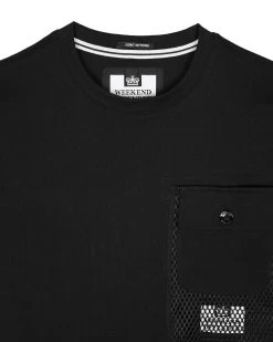 Weekend Offender Lens Mesh Pocket T-Shirt Black -Fashion sportswear TSAW23 11 LENS BLACK 2370