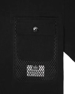Weekend Offender Lens Mesh Pocket T-Shirt Black -Fashion sportswear TSAW23 11 LENS BLACK 2371