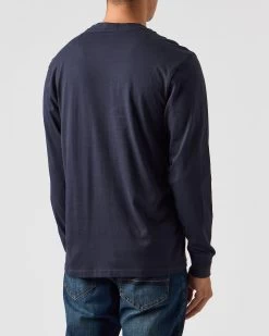Weekend Offender Mahoney Long Sleeve T-Shirt Navy 10 Weekend Offender Mahoney Long Sleeve T-Shirt Navy -Fashion sportswear TSAW2308 MAHONEY NAVY 0352 MODEL