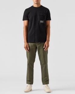 Weekend Offender Lens Mesh Pocket T-Shirt Black -Fashion sportswear TSAW2311 LENS BLACK 0474