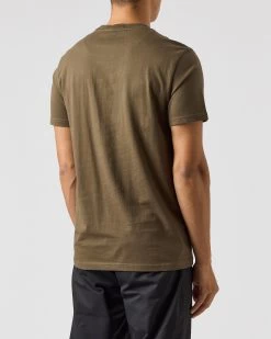 Weekend Offender Lens Mesh Pocket T-Shirt Dark Green -Fashion sportswear TSAW2311 LENS DARK GREEN 0691 MODEL