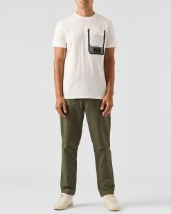 Weekend Offender Lens Mesh Pocket T-Shirt Winter White -Fashion sportswear TSAW2311 LENS WINTER WHITE 0466
