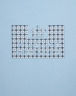 Weekend Offender Dygas T-Shirt Winter Sky/Blue House Check -Fashion sportswear TSAW303 DYGAS WINTER SKY BLUE CHECK 0908