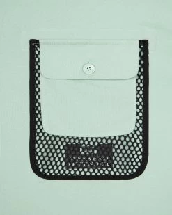 Weekend Offender Lens Mesh Pocket T-Shirt Mint Tea Green -Fashion sportswear TSAW311 LENS MINT TEA 0941