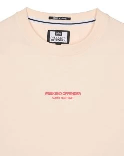Weekend Offender Millergrove T-Shirt Alabaster/Anthurium Pink -Fashion sportswear TSS2402 MILLERGROVE ALABASTER ANTHURIUM 3427