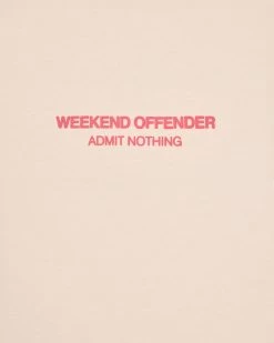 Weekend Offender Millergrove T-Shirt Alabaster/Anthurium Pink -Fashion sportswear TSS2402 MILLERGROVE ALABASTER ANTHURIUM 3428