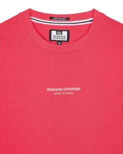 Weekend Offender Millergrove T-Shirt Anthurium Pink/Nectar Pink -Fashion sportswear TSS2402 MILLERGROVE ANTHURIUM NECTAR 3416