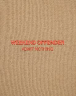 Weekend Offender Millergrove T-Shirt Cognac Brown/Pure Orange -Fashion sportswear TSS2402 MILLERGROVE COGNAC PURE ORANGE 3421