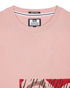 Weekend Offender Noosa T-Shirt Blaze Red Rain Camo -Fashion sportswear TSS2410 NOOSA BLAZE RAIN CAMO 0421