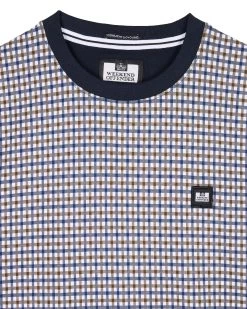 Weekend Offender Ortiz T-Shirt House Check -Fashion sportswear TSSS23 08 ORTIZ CHECK 3314