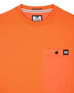 Weekend Offender Tabiti Pocket T-Shirt Orange Fizz -Fashion sportswear TSSS23 09 TABITI ORANGE FIZZ 1121
