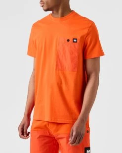Weekend Offender Tabiti Pocket T-Shirt Orange Fizz -Fashion sportswear TSSS2309 TABITI ORANGE FIZZ 4995