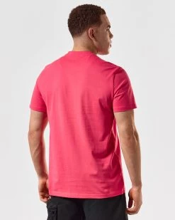 Weekend Offender Cannon Beach T-Shirt Anthurium Pink -Fashion sportswear TSSS2401 CANNON BEACH ANTHURIUM 5254 MODEL