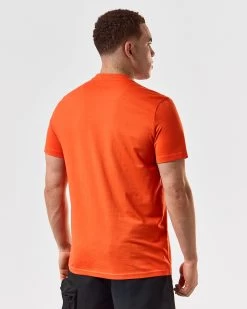 Weekend Offender Cannon Beach T-Shirt Pure Orange -Fashion sportswear TSSS2401 CANNON BEACH PURE ORANGE 5247 MODEL