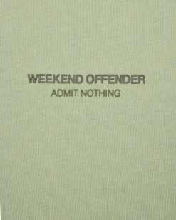 Weekend Offender Millergrove T-Shirt Pale Moss Green/Castle Green -Fashion sportswear TSSS2402 MILLERGROVE PALE MOSS CASTLE GREEN 3411